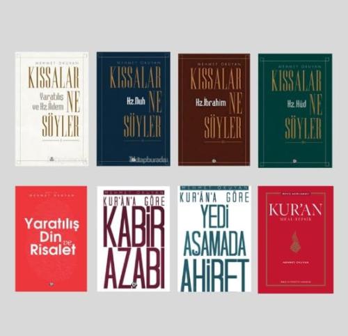 Mehmet Okuyan Kitaplığı 8 Kitap Set (Geniş Açıklamalı Kur'an Meali ve 