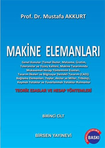 Makine Elemanları - 1 Mustafa Akkurt