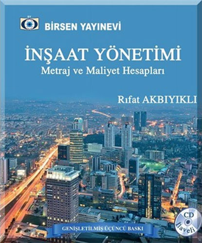 İnşaat Yönetimi Metraj Maliyet Hesapları Rıfat Akbıyıklı