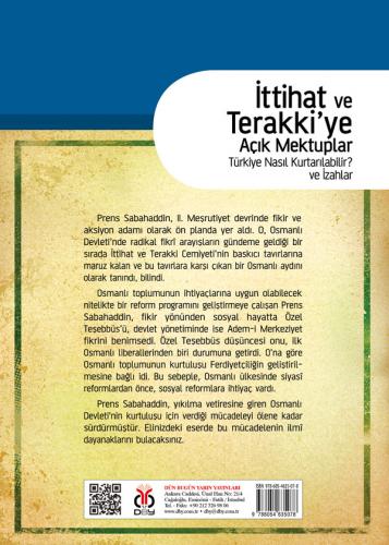 İttihat ve Terakki'ye Açık Mektuplar Prens Sabahaddin