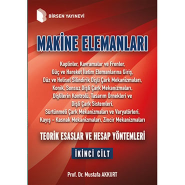 Makine Elemanları 2. Cilt Mustafa Akkurt