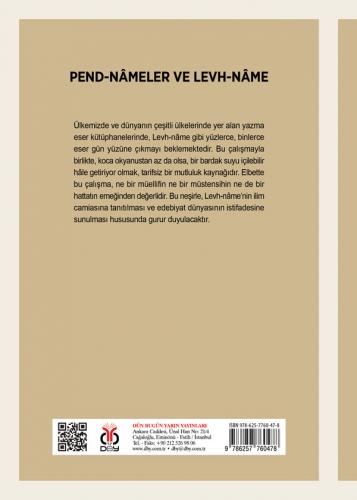 Pend-nâmeler ve Levh-nâme Ömer Faruk Yiğiterol