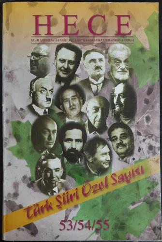 Hece Dergisi Türk Şiiri Özel Sayısı 53- 54- 55 Mayıs/Haziran/Temmuz 20