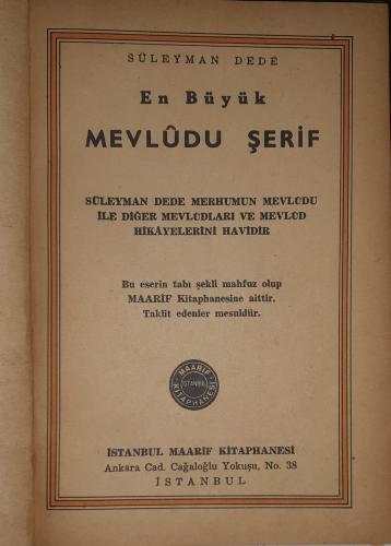 Tam Mevludu Şerif